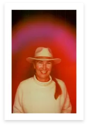Aura portrait with multi-colored energy field