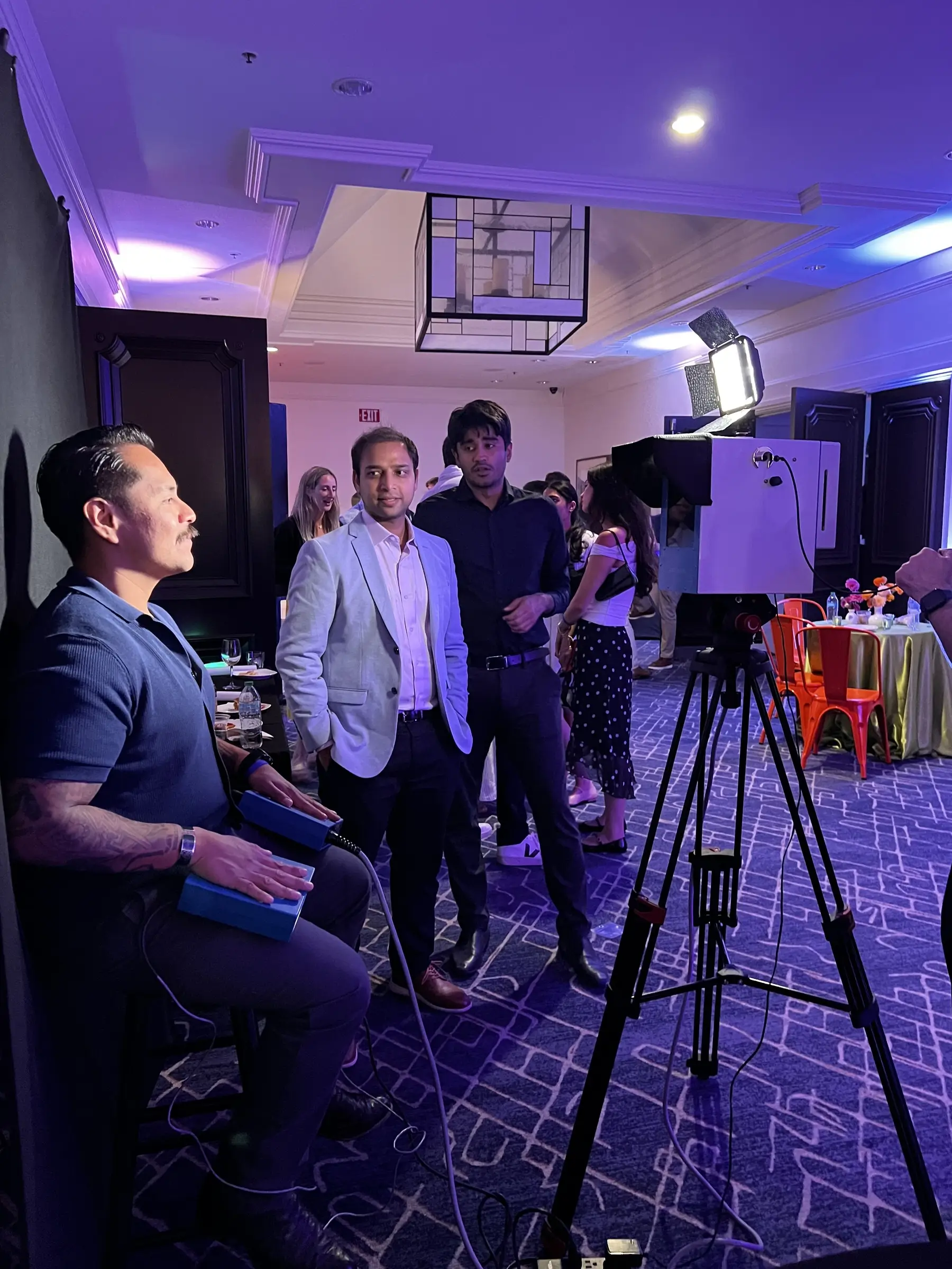 How does a mobile aura photo booth work at Providence events?