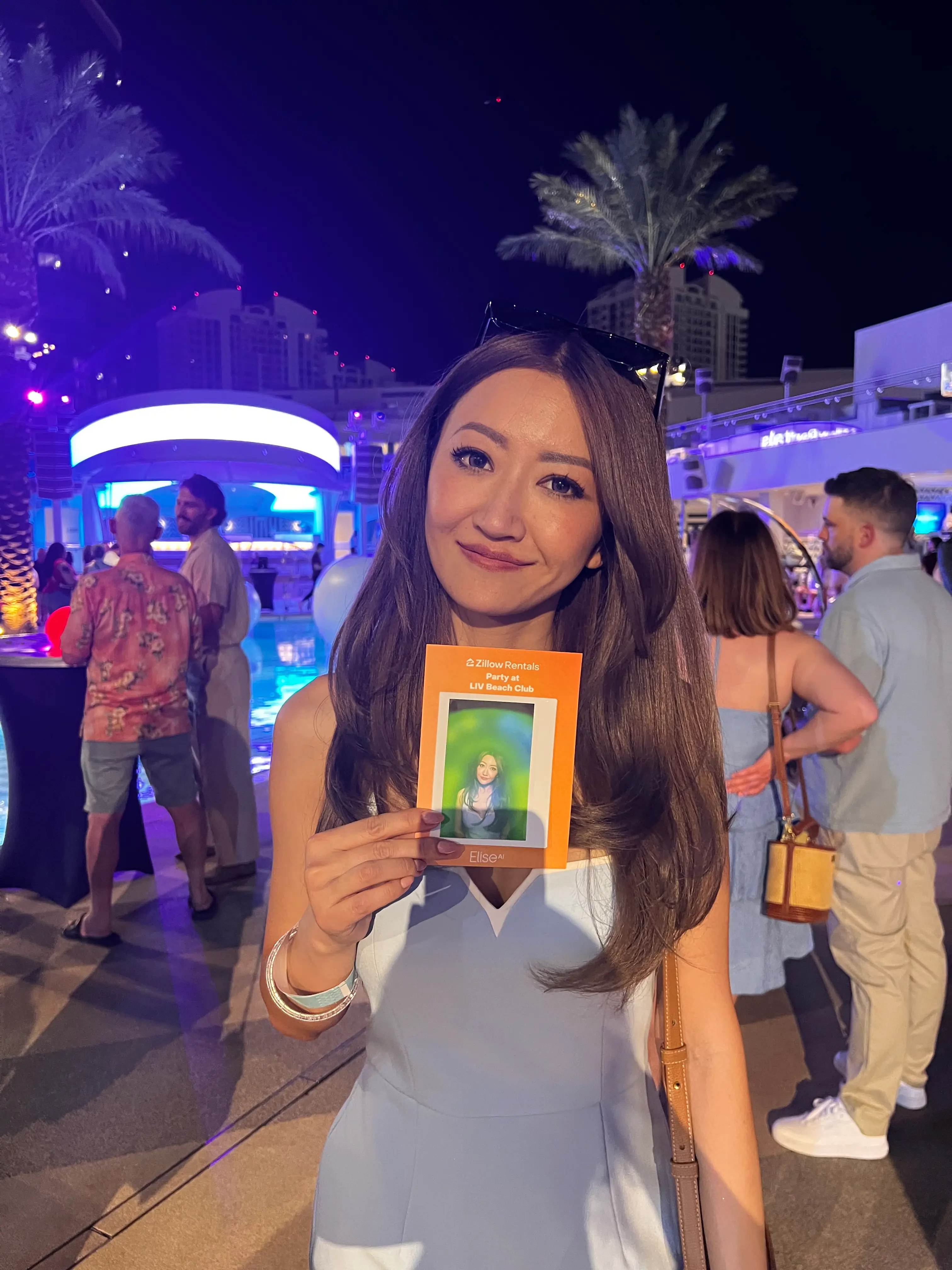 Aura photography booth setup at a Las Vegas convention