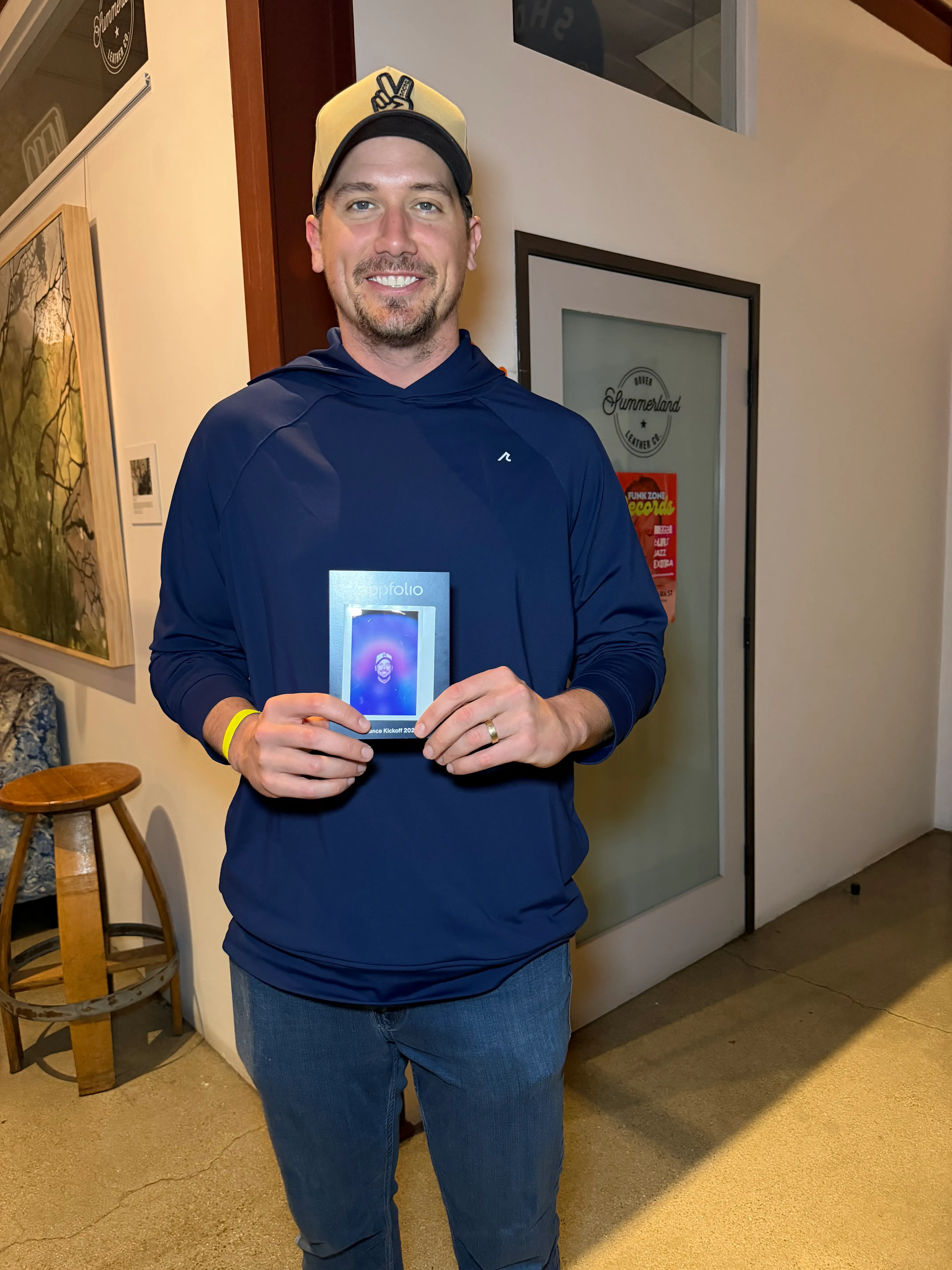 Branded aura photography booth ready for a San Diego activation