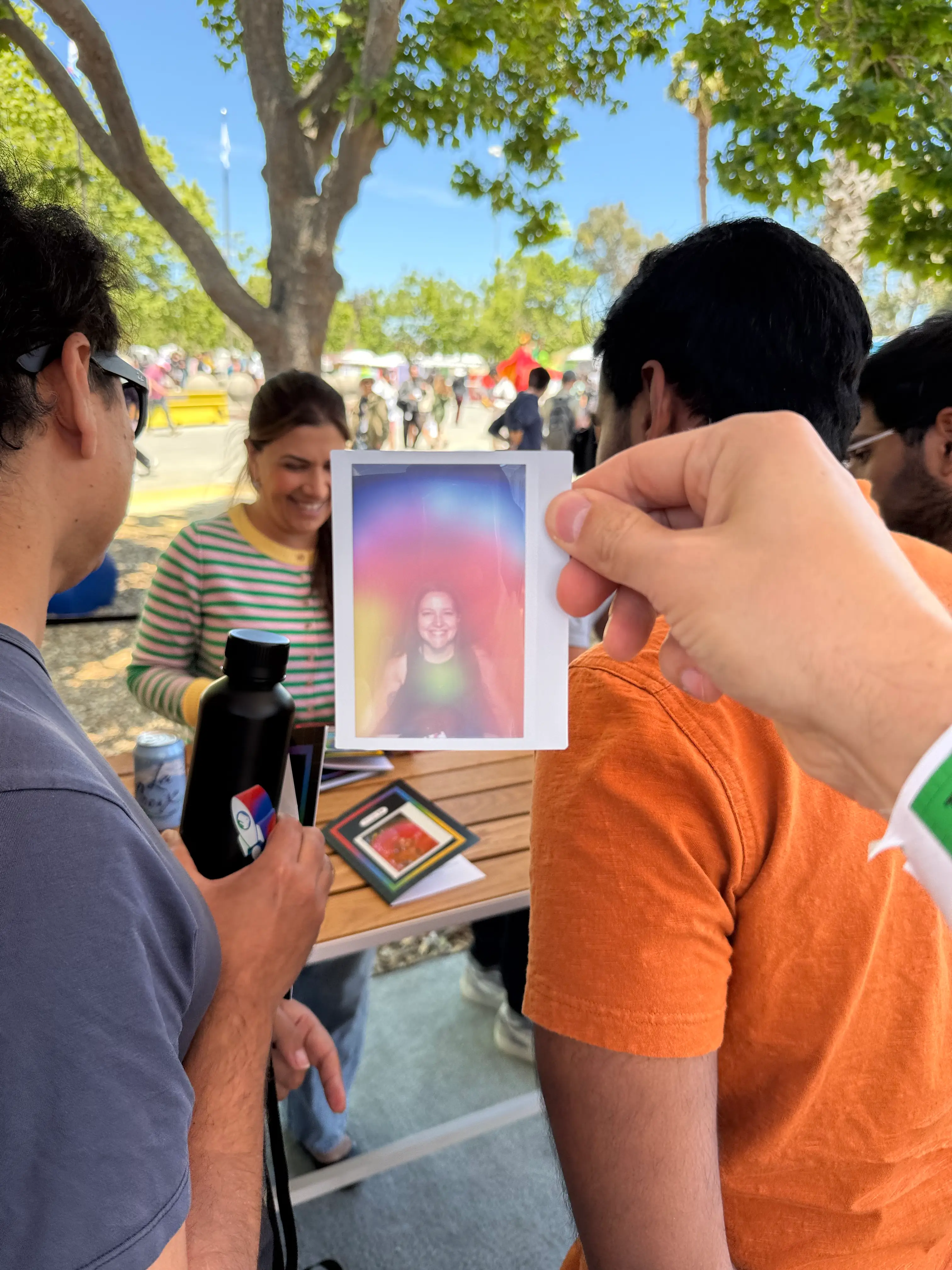 Guests experiencing biofeedback aura photography at a San Francisco brand activation
