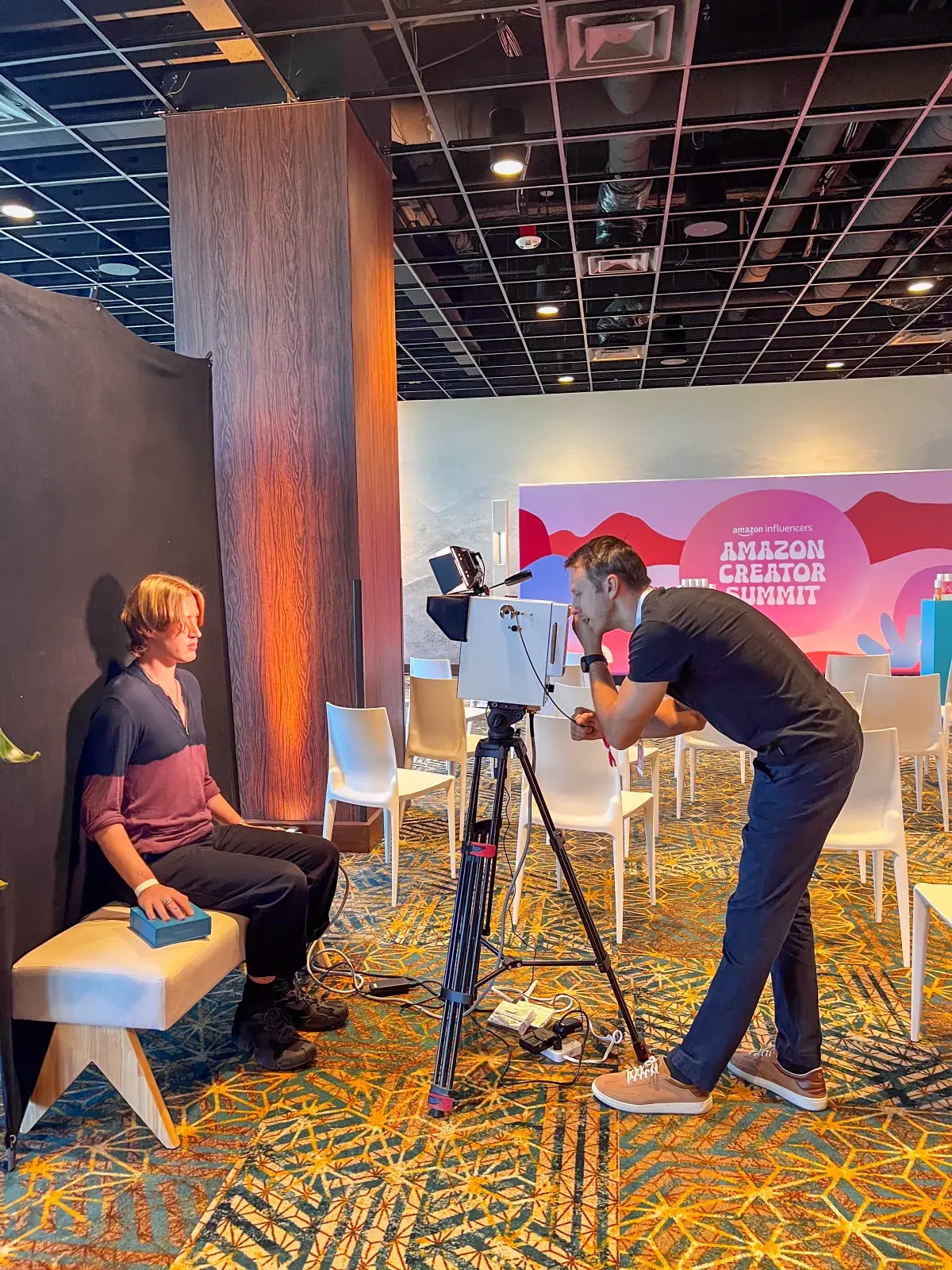 Trade show aura photography New York booth activation at Javits Center