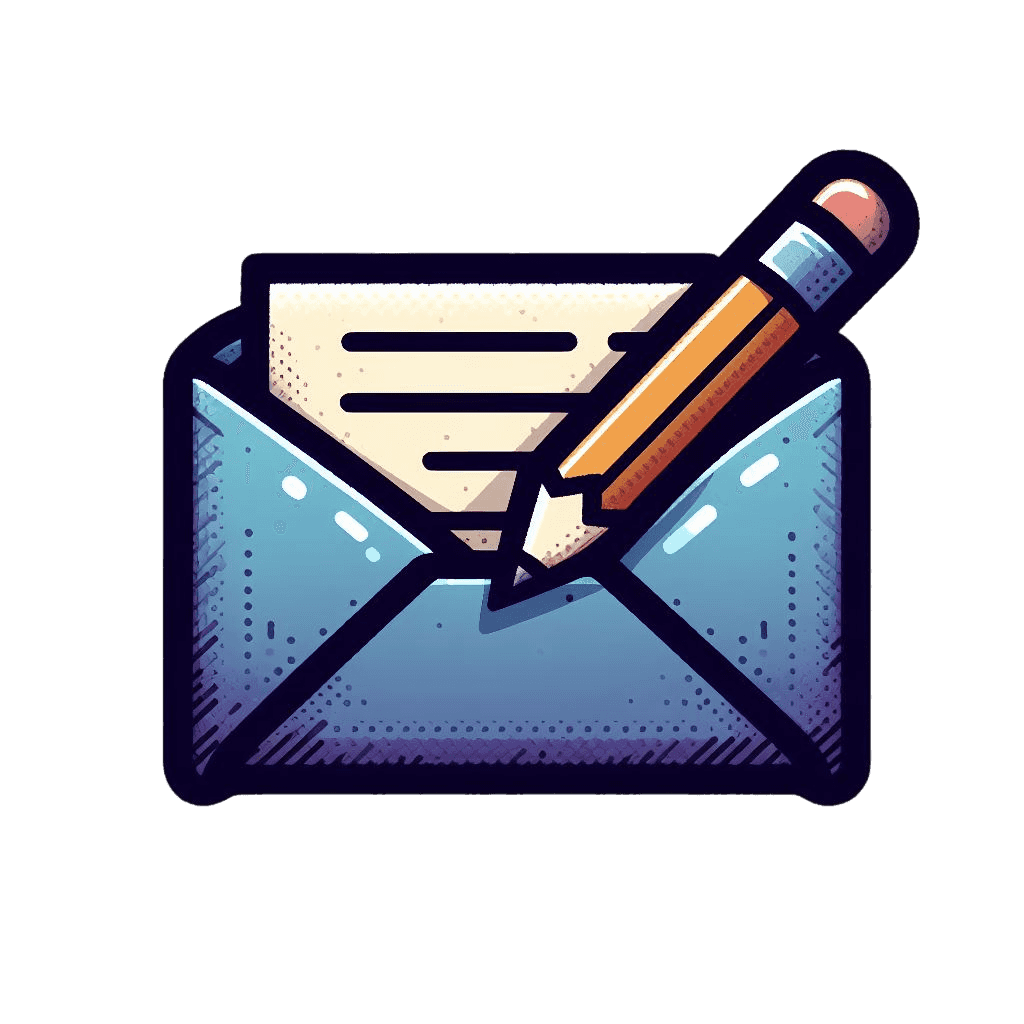 Envelope with a pen