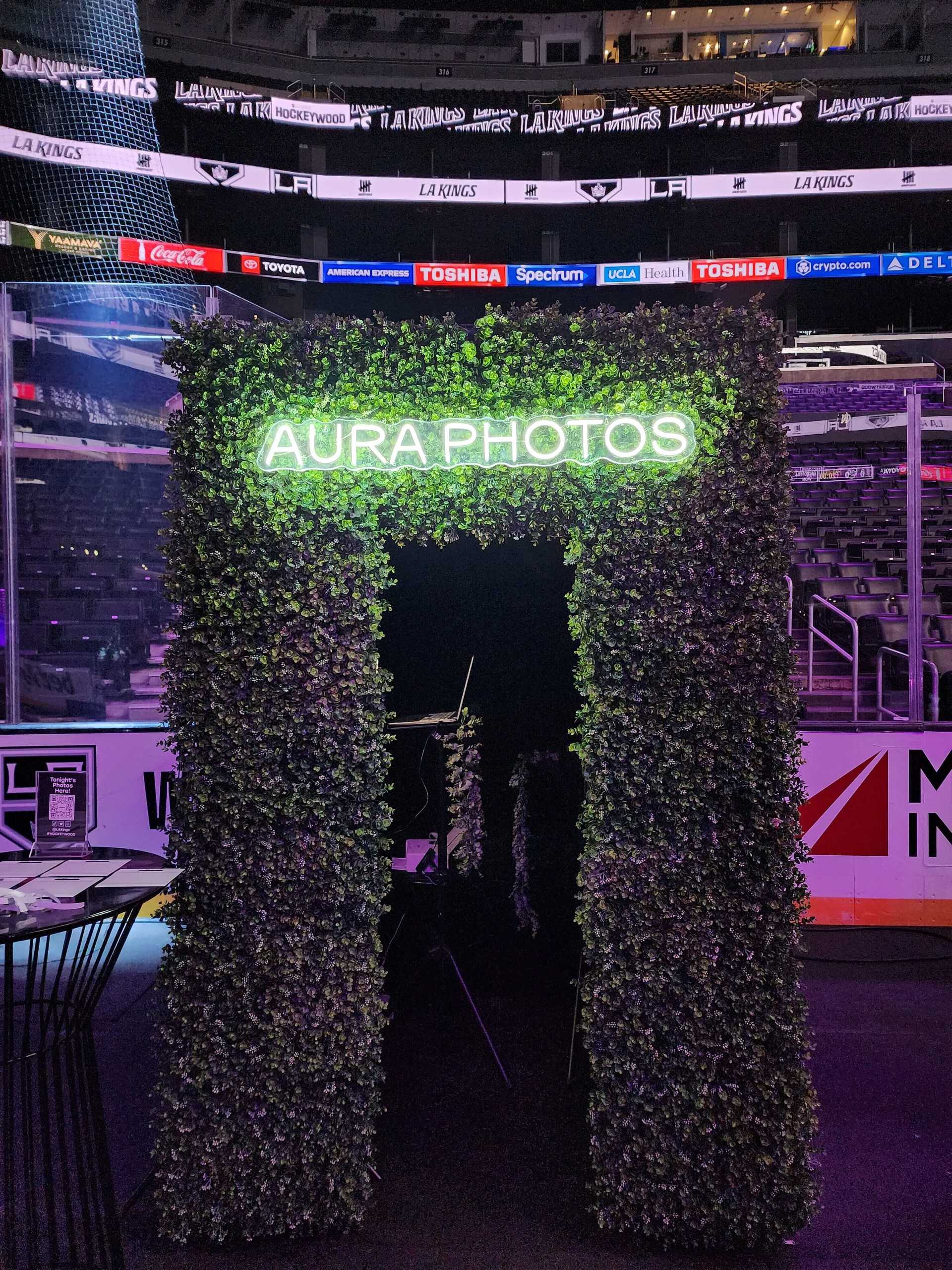 Aura Journey Photo Booth at LA Kings Game in Los Angeles, California